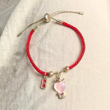 Load image into Gallery viewer, 2025 Year of The Snake Red String Bracelet Lucky Charm Bracelet Jade Strand Stone Beaded Chinese Zodiac Feng Shui Stretch Bracelets for Women Blessing New Year Animal Jewelry
