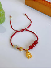 Load image into Gallery viewer, Eymi Adjustable Red String Bracelets Chinese Zodiac Animal Sign 2024 New Year Lucky Dragon Charm Bracelet for Women