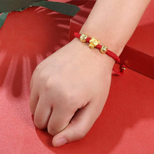 Load image into Gallery viewer, TEMICO Adjustable Handmade Red String Rope Bracelet for Women Zodiac Animal Lucky Tiger Charm Bracelets New Year Birthday Amulet Gift