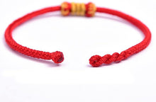 Load image into Gallery viewer, Fashion Women Men Handmade Golden Wire and Red Rope Braided Chinese Lantern Shape Braided Couple Bracelets Lucky Red String Feng Shui Bracelet Distance Friendship Love Jewelry Gifts