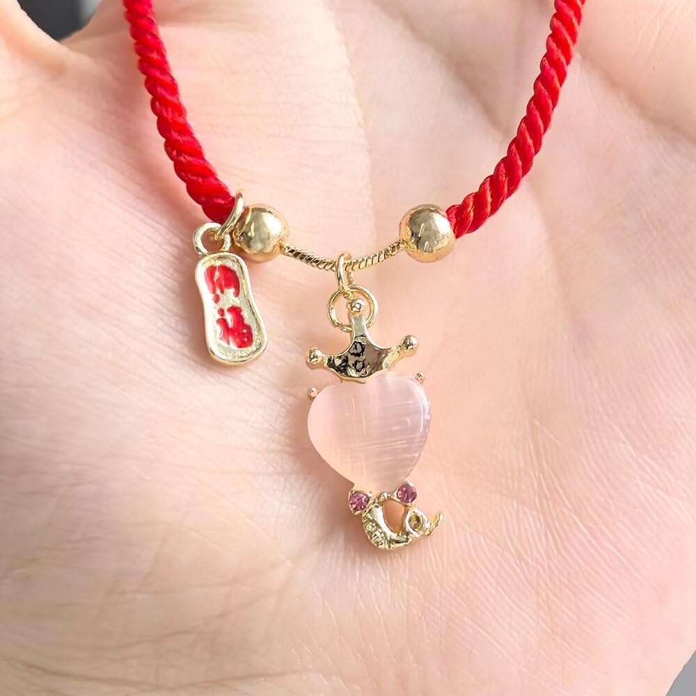 2025 Year of The Snake Red String Bracelet Lucky Charm Bracelet Jade Strand Stone Beaded Chinese Zodiac Feng Shui Stretch Bracelets for Women Blessing New Year Animal Jewelry