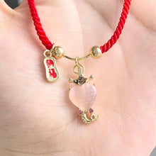 Load image into Gallery viewer, 2025 Year of The Snake Red String Bracelet Lucky Charm Bracelet Jade Strand Stone Beaded Chinese Zodiac Feng Shui Stretch Bracelets for Women Blessing New Year Animal Jewelry