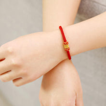 Load image into Gallery viewer, Fashion Women Men Handmade Golden Wire and Red Rope Braided Chinese Lantern Shape Braided Couple Bracelets Lucky Red String Feng Shui Bracelet Distance Friendship Love Jewelry Gifts