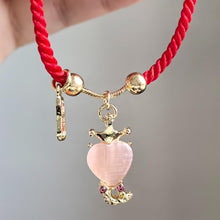 Load image into Gallery viewer, 2025 Year of The Snake Red String Bracelet Lucky Charm Bracelet Jade Strand Stone Beaded Chinese Zodiac Feng Shui Stretch Bracelets for Women Blessing New Year Animal Jewelry