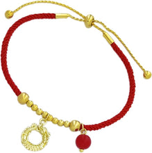 Load image into Gallery viewer, Eymi Adjustable Red String Bracelets Chinese Zodiac Animal Sign 2024 New Year Lucky Dragon Charm Bracelet for Women