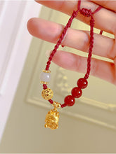 Load image into Gallery viewer, Eymi Adjustable Red String Bracelets Chinese Zodiac Animal Sign 2024 New Year Lucky Dragon Charm Bracelet for Women