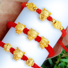 Load image into Gallery viewer, TEMICO Adjustable Handmade Red String Rope Bracelet for Women Zodiac Animal Lucky Tiger Charm Bracelets New Year Birthday Amulet Gift